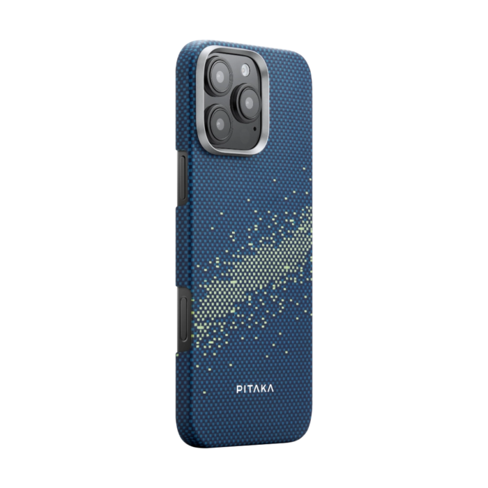 Magsafe Калъф за iPhone 16 Pro Max, Pitaka Edge StarPeak Milky Way Case, Син - Image 2