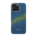 Magsafe Калъф за iPhone 16 Pro Max, Pitaka Edge StarPeak Milky Way Case, Син - Image 3