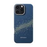 Magsafe Калъф за iPhone 16 Pro Max, Pitaka Edge StarPeak Milky Way Case, Син - Image 4