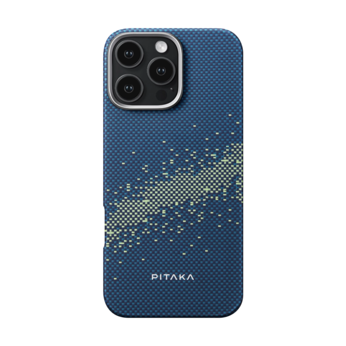 Magsafe Калъф за iPhone 16 Pro Max, Pitaka Edge StarPeak Milky Way Case, Син - Image 4