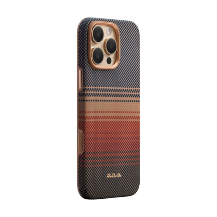 Magsafe Калъф за iPhone 16 Pro, Pitaka Edge Case Sunset, Кафяв