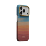 Magsafe Калъф за iPhone 18 Pro/ 17 Pro, Pitaka Edge Case Sunset2.0 California Dream01, Кафяв