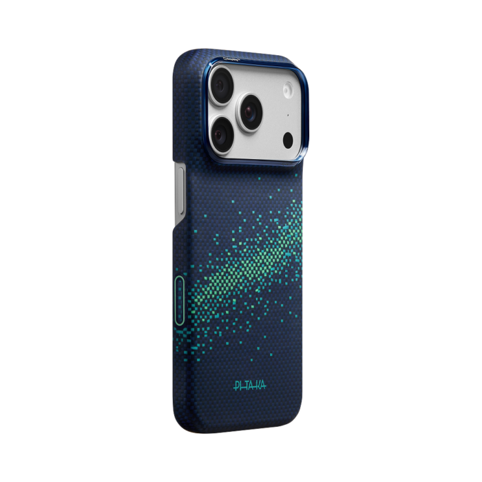 Magsafe Калъф за iPhone 18 Pro/ 17 Pro, Pitaka Edge Lucid Blue Case, Син - Image 3