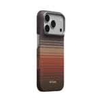 Magsafe Калъф за iPhone 18 Pro/ 17 Pro, Pitaka Edge Case Sunset, Кафяв