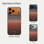 Magsafe Калъф за iPhone 17 Pro Max, Pitaka Edge Sunset2.0 Case California Dream 05, Кафяв