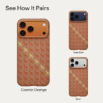 Magsafe Калъф за iPhone 17 Pro Max, Pitaka Edge Happiness Rides Case Amber, Оранжев