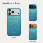 Magsafe Калъф за iPhone 17 Pro Max, Pitaka Edge Lucid Blue Case, Син