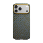 Magsafe Калъф за iPhone 17 Pro, Pitaka Edge Breath of Veins Case Dive Green, Зелен - Image 2