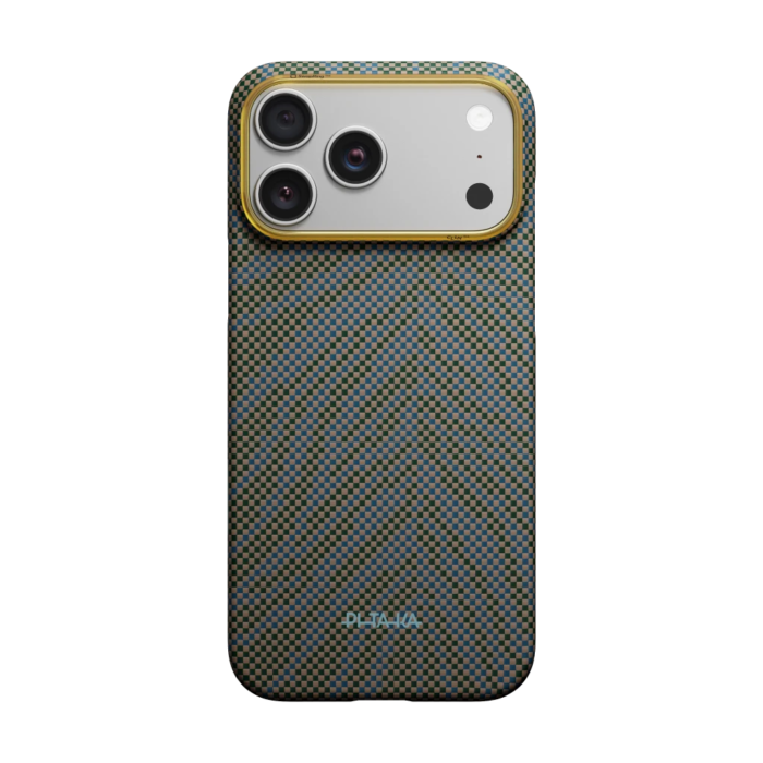 Magsafe Калъф за iPhone 17 Pro, Pitaka Edge Breath of Veins Case Dive Green, Зелен - Image 2