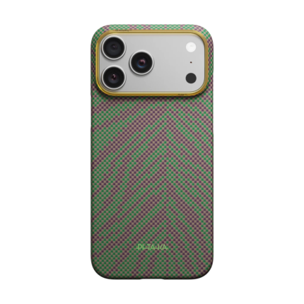 Magsafe Калъф за iPhone 17 Pro, Pitaka Edge Breath of Veins Case Sprout Surge, Зелен