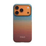 Magsafe Калъф за iPhone 17 Pro, Pitaka Edge Sunset2.0 Case California Dream 05, Кафяв - Image 2
