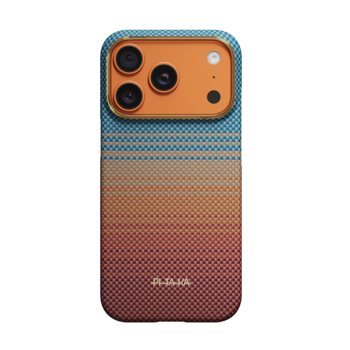 Magsafe Калъф за iPhone 17 Pro, Pitaka Edge Sunset2.0 Case California Dream 05, Кафяв - Image 2
