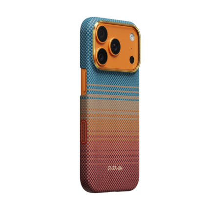 Magsafe Калъф за iPhone 17 Pro, Pitaka Edge Sunset2.0 Case California Dream 05, Кафяв