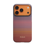 Magsafe Калъф за iPhone 17 Pro, Pitaka Edge Sunset2.0 Case California Dream 05, Кафяв - Image 3