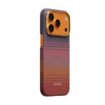 Magsafe Калъф за iPhone 17 Pro, Pitaka Edge Sunset2.0 Case California Dream 02, Кафяв - Image 4
