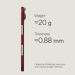 Magsafe Калъф за iPhone Air, Pitaka Edge Harvard Case Crimson, Червен - Image 2