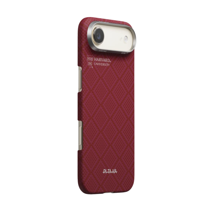 Magsafe Калъф за iPhone Air, Pitaka Edge Harvard Case Crimson, Червен - Image 3