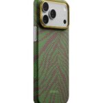 Magsafe Калъф за iPhone 17 Pro Max, Pitaka Edge Breath of Veins Case Sprout Surge, Зелен
