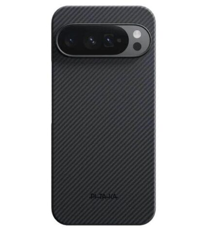 Magsafe Калъф за Google Pixel 10 Pro XL, Pitaka Edge Black/Grey Case, Черен