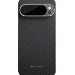 Magsafe Калъф за Google Pixel 9 Pro XL, Pitaka Edge Case Black/Grey Twill, Черен