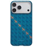 Magsafe Калъф за iPhone 17 Pro Max, Pitaka Edge Happiness Rides Case Indigo, Син - Image 3