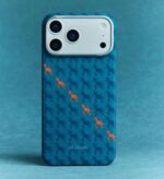 Magsafe Калъф за iPhone 17 Pro Max, Pitaka Edge Happiness Rides Case Indigo, Син - Image 4