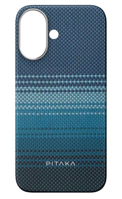 Magsafe Калъф за iPhone 16, Pitaka Edge Case Moonrise, Син