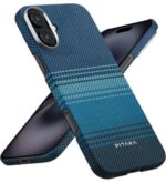 Magsafe Калъф за iPhone 16, Pitaka Edge Case Moonrise, Син - Image 3