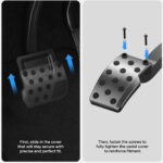 Спортни педали за Tesla Model 3 и Model Y, Spigen Pedal Cover TO200, неръждаема стомана, Сребристи - Image 5