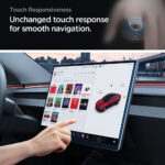 Протектор за екран за Tesla Model 3 и Model Y, Spigen Glas.tR EZ-FIT Anti-Glare Matte, 15,4″ - Image 4