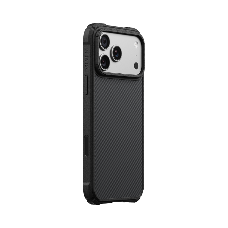 Magsafe Калъф за iPhone 18 Pro Max, Pitaka Cairn Case Black/Grey 01, Черен
