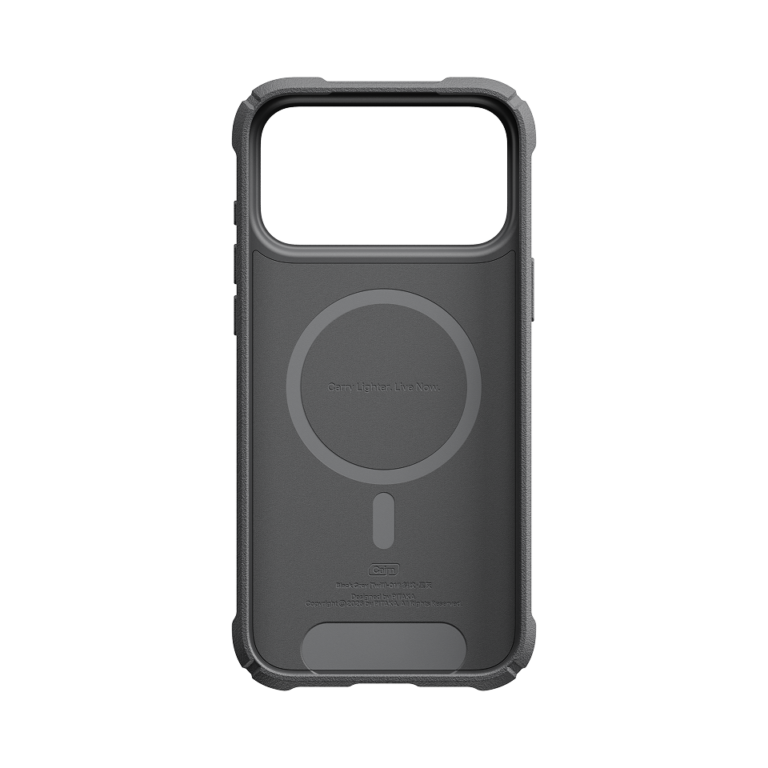 Magsafe Калъф за iPhone 18 Pro Max, Pitaka Cairn Case Black/Grey 01, Черен