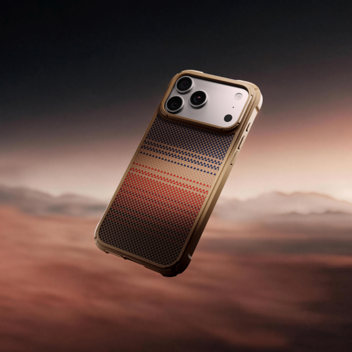 Magsafe Калъф за iPhone 18 Pro, Pitaka Cairn Case Sunset 01, Кафяв