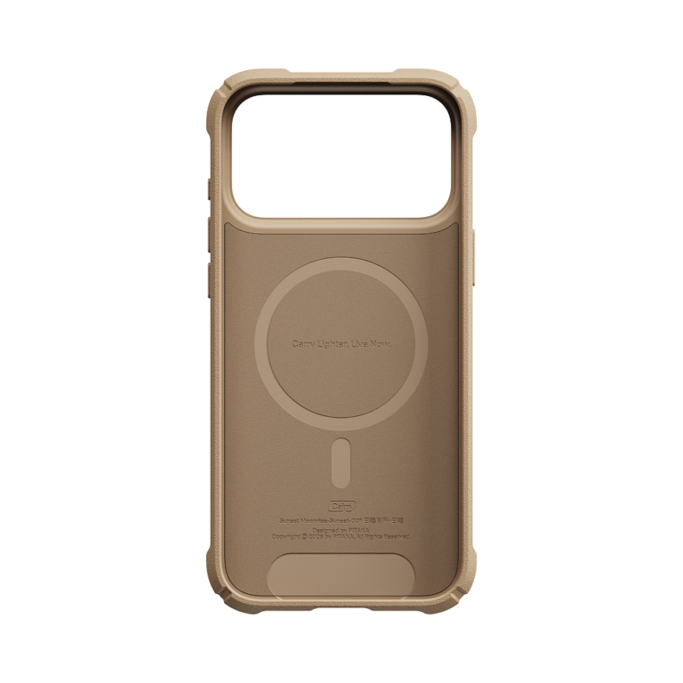 Magsafe Калъф за iPhone 18 Pro Max, Pitaka Cairn Case Sunset 01, Кафяв