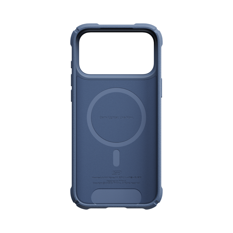 Magsafe Калъф за iPhone 18 Pro Max, Pitaka Cairn Case 1001 Nights Midnight 01, Син