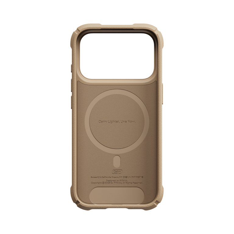 Magsafe Калъф за iPhone 18 Pro, Pitaka Cairn Case California Dream 01, Кафяв