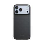 Magsafe Калъф за iPhone 18 Pro Max, Pitaka Edge Case Argyle Lava Black 01, Черен
