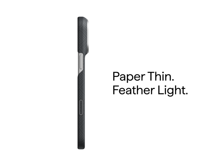 Magsafe Калъф за iPhone 18 Pro Max, Pitaka Edge Case Argyle Lava Black 01, Черен