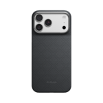 Magsafe Калъф за iPhone 18 Pro Max, Pitaka Edge Case Argyle Lava Black 01, Черен