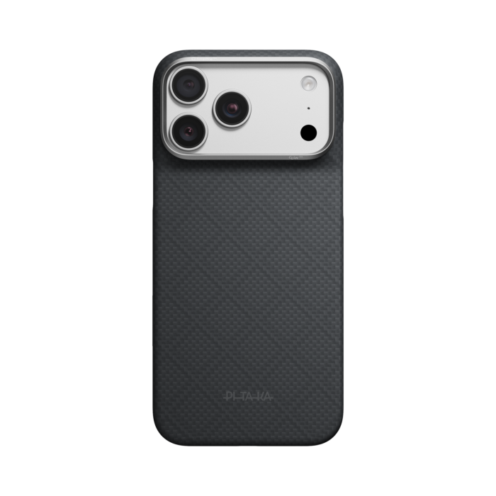 Magsafe Калъф за iPhone 18 Pro Max, Pitaka Edge Case Argyle Lava Black 01, Черен
