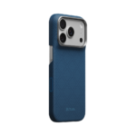 Magsafe Калъф за iPhone 18 Pro, Pitaka Edge Case Argyle Abyss Blue 02, Син