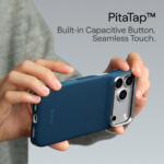 Magsafe Калъф за iPhone 18 Pro, Pitaka Edge Case Argyle Abyss Blue 02, Син
