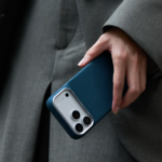 Magsafe Калъф за iPhone 18 Pro, Pitaka Edge Case Argyle Abyss Blue 02, Син