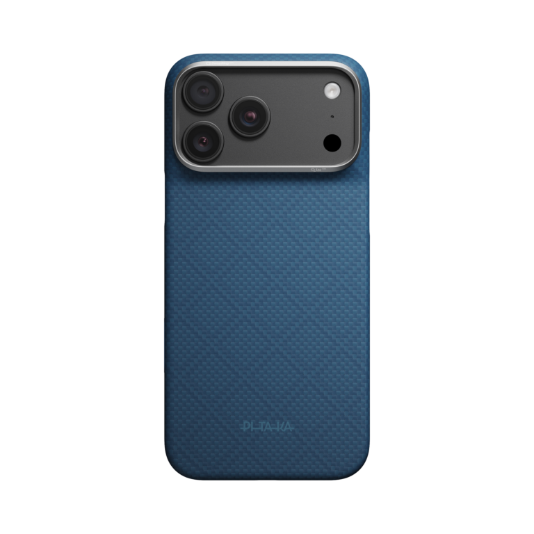 Magsafe Калъф за iPhone 18 Pro Max, Pitaka Edge Case Argyle Abyss Blue 02, Син