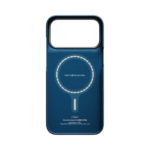Magsafe Калъф за iPhone 18 Pro Max, Pitaka Edge Case Argyle Abyss Blue 02, Син