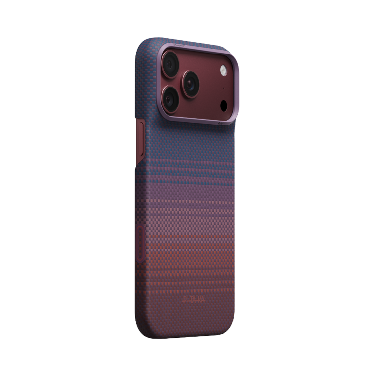 Magsafe Калъф за iPhone 18 Pro Max, Pitaka Edge Case Moonrise 2.0 1001 Nights Twilight 03, Лилав