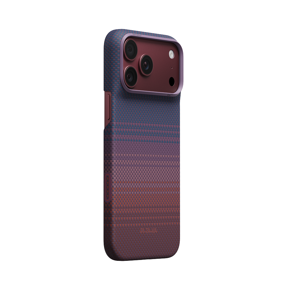 pitaka-ki1826pm-official-1-1 Magsafe Калъф за iPhone 18 Pro Max, Pitaka Edge Case Moonrise 2.0 1001 Nights Twilight 03, Лилав