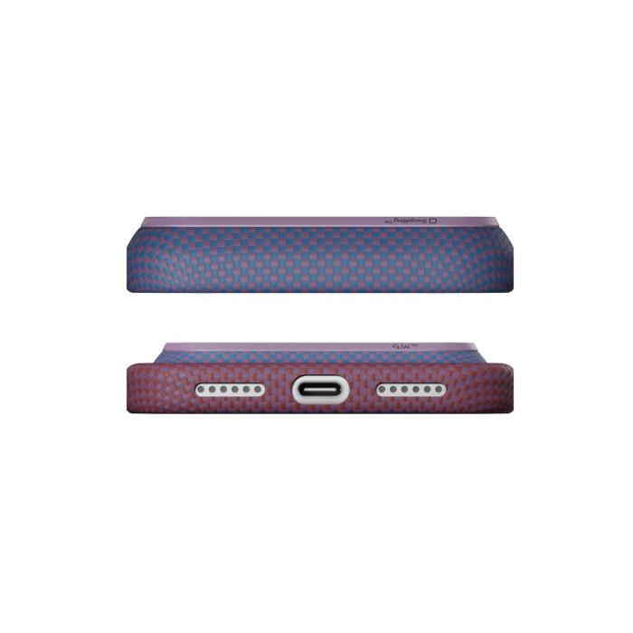 Magsafe Калъф за iPhone 18 Pro Max, Pitaka Edge Case Moonrise 2.0 1001 Nights Twilight 03, Лилав