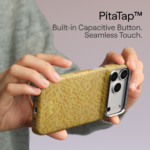 Magsafe Калъф за iPhone 18 Pro Max, Pitaka Edge Case Wind Over Wheat Golden Drift 01, Златист