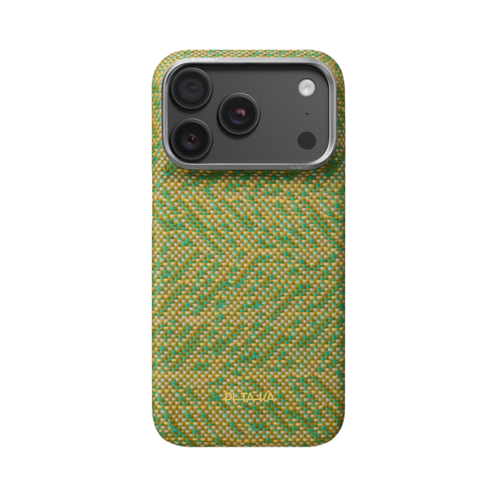 Magsafe Калъф за iPhone 18 Pro, Pitaka Edge Case Wind Over Wheat Surging Awn 02, Маслинен